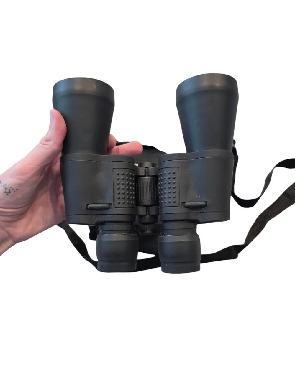 Vivitar Black Binoculars 7x50 With Red Lens & Carrying Case Coated Optics